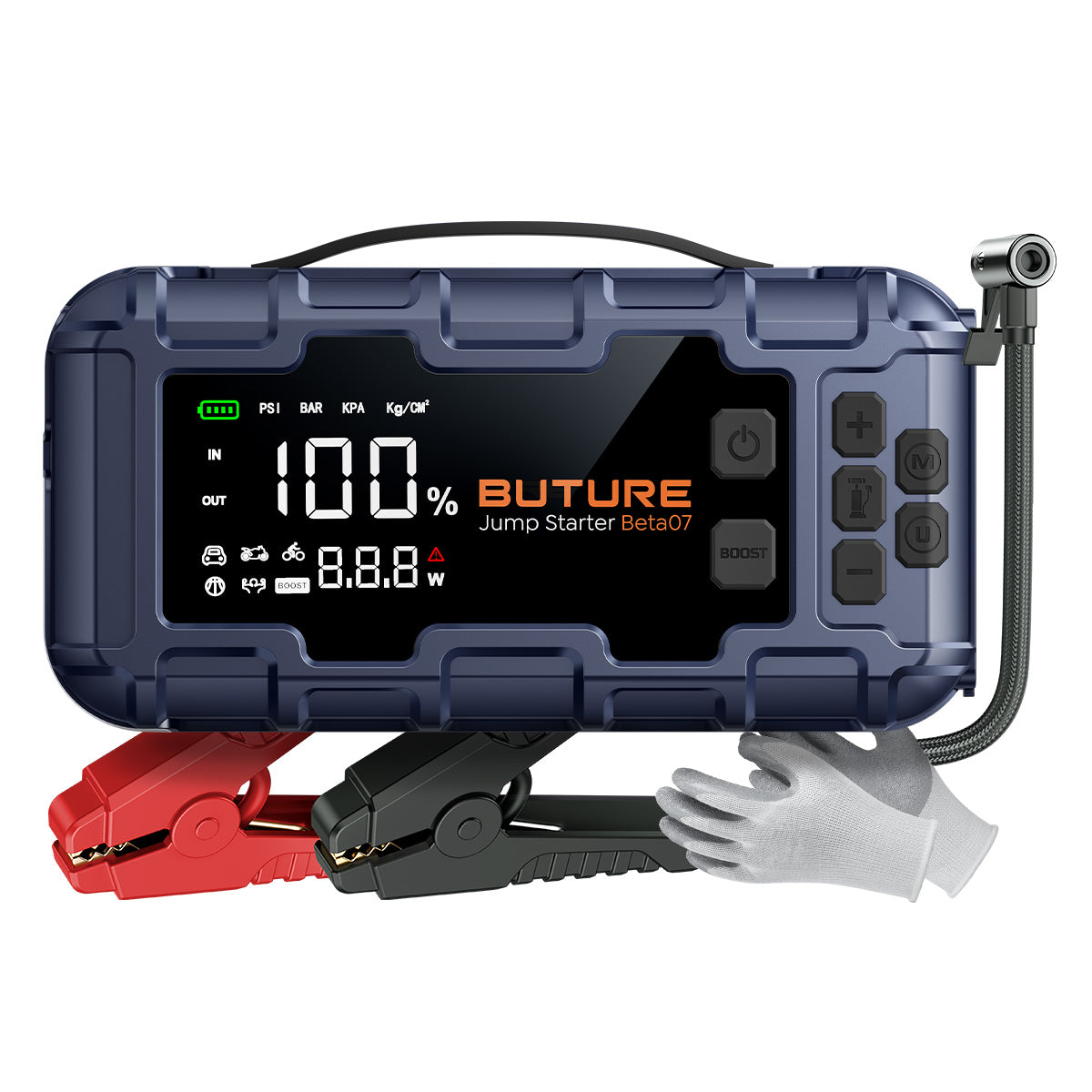 【Top-Rated】Car Jump Starter 6000A丨160PSI Smart Inflating, PD45W Fast Charge