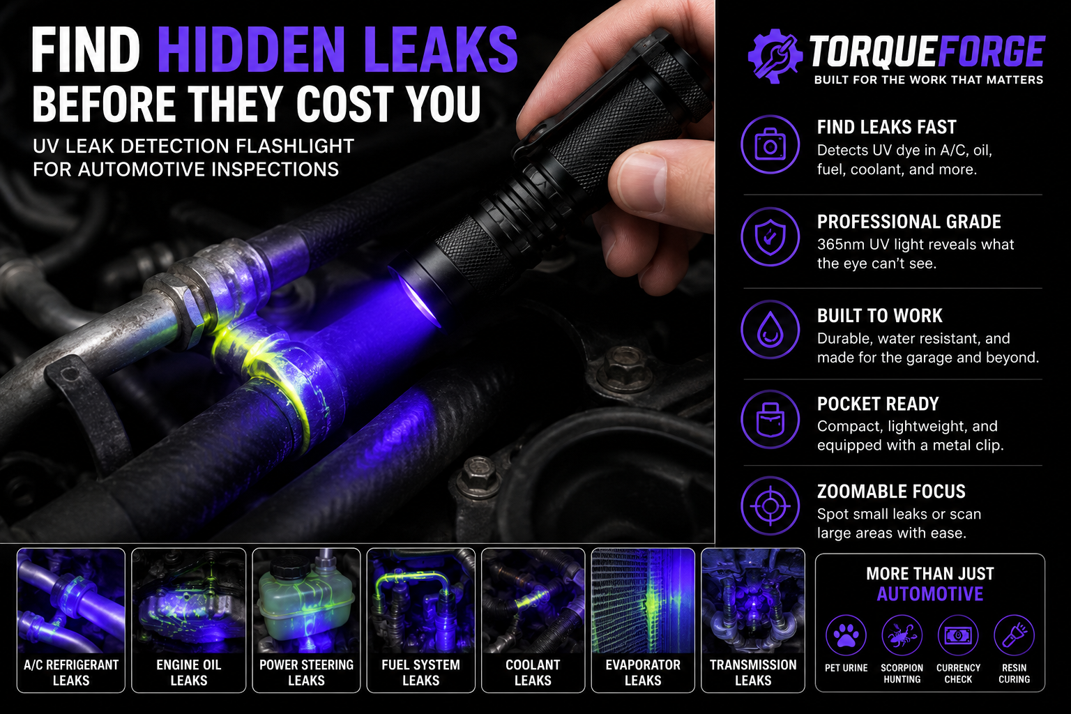 TorqueForge UV Leak Light™